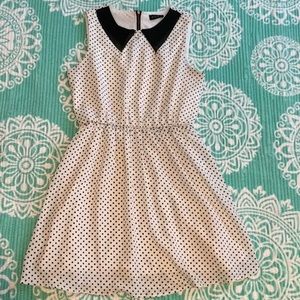 Every 1 Pokaldot black & white dress medium